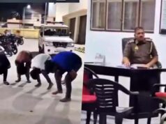 फिरोजाबाद: होली पर हुड़दंगियों की निकली हेकड़ी, पुलिस ने थाने में बनाया ‘मुर्गा’