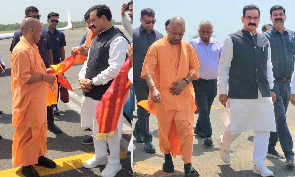 सीएम योगी ने किया मां बगुलामुखी का दर्शन-पूजन, मुख्यमंत्री ने तुवन मंदिर में भी माथा टेका
