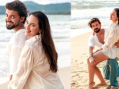 बीच पर रोमांटिक अंदाज में नजर आए सोनाक्षी सिन्हा और जहीर इकबाल, Kiss करते हुए तस्वीरें वायरल