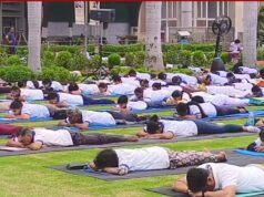 AIIMS में योग दिवस का आयोजन, डॉक्टरों और मरीजों ने मिलकर किया योग