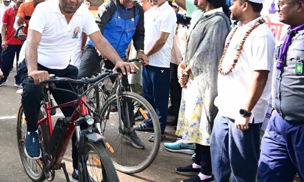 योग दिवस पर गौरेला-पेंड्रा-मरवाही में साइकिल रैली, फिटनेस और स्वास्थ्य का दिया संदेश