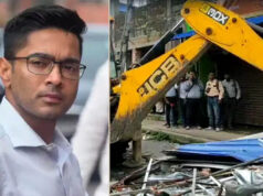 अभिषेक बनर्जी के कथित अवैध दफ्तर पर चला बुलडोजर, तीन JCB से ढहाई जा रही पांच मंजिला इमारत