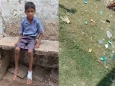 धमतरी स्कूल में शराब की टूटी बोतल से घायल हुआ छात्र, ग्रामीणों का फूटा गुस्सा, कार्रवाई की मांग