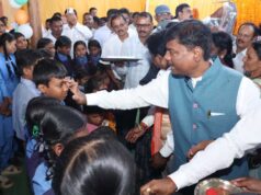 भानपुरी में हर्षोल्लास के साथ मनाया गया शाला प्रवेश उत्सव