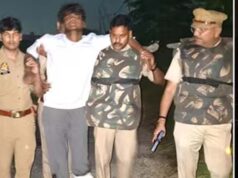 देवरिया में पुलिस-बदमाश मुठभेड़, पैर में लगी गोली; 12 मुकदमों वाला आरोपी गिरफ्तार