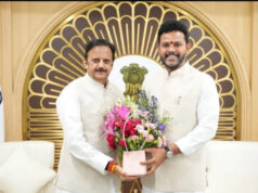 उप मुख्यमंत्री शुक्ल ने केंद्रीय नागरिक उड्डयन मंत्री से नायडू से की सौजन्य भेंट