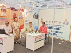 साचीज के पवेलियन में आयुष्मान कार्ड से लेकर डिजिटल हेल्थ और आधुनिक चिकित्सा सेवाओं की उपलब्धियां काे किया गया प्रदर्शित