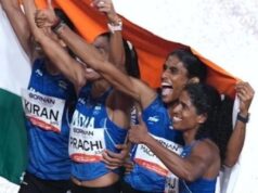 एशियन गेम्स में भारत का गोल्ड धमाका, विमेंस 4×400 रिले में जीता स्वर्ण