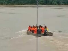 जबलपुर के गौरीघाट में होमगार्ड्स की मोटरबोट डूबी, इंजन खराब होने से नाव में भरा पानी