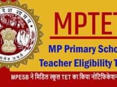 मध्य प्रदेश में डेढ़ लाख अप्रशिक्षित शिक्षकों के लिए विशेष TET अब माशिमं कराएगा, अधिसूचना जारी।