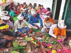 बस्तर में नवाखाई तिहार की शुरुआत, इंद्रावती तट पर लगी विशेष सेवा अर्जी