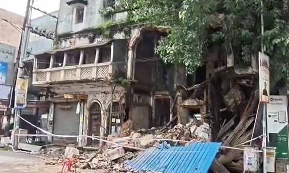 रायपुर में तेज आवाज में DJ बजाने से जर्जर इमारत का हिस्सा गिरा, मची अफरा-तफरी