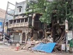 रायपुर में तेज आवाज में DJ बजाने से जर्जर इमारत का हिस्सा गिरा, मची अफरा-तफरी
