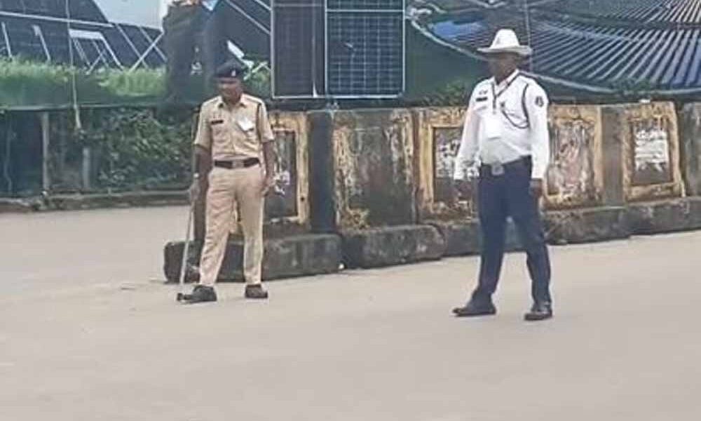 उपराष्ट्रपति राधाकृष्णन के रायपुर दौरे से पहले सुरक्षा और यातायात व्यवस्था की मॉकड्रिल