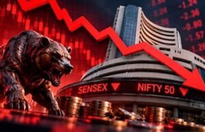Stock Market Crash: 800 अंक उछलने के बाद धड़ाम हुआ सेंसेक्स, डे-हाई से 1,400 अंक फिसला
