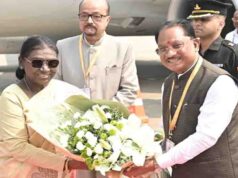 राष्ट्रपति श्रीमती द्रौपदी मुर्मु का छत्तीसगढ़ की पावन धरा पर आत्मीय स्वागत