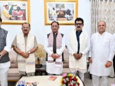 मुख्यमंत्री विष्णु देव साय से राजस्थान विधानसभा अध्यक्ष वासुदेव देवनानी ने की सौजन्य भेंट