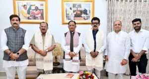 मुख्यमंत्री विष्णु देव साय से राजस्थान विधानसभा अध्यक्ष वासुदेव देवनानी ने की सौजन्य भेंट