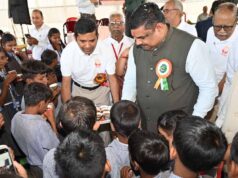 शिक्षा मंत्री गजेन्द्र यादव ने स्कूलों में साईंश्योर न्यूट्रिशन पायलट प्रोजेक्ट का किया शुभारंभ