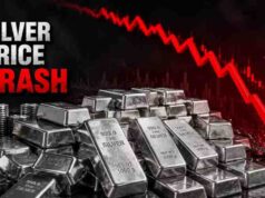 चांदी की कीमतों में बड़ी गिरावट, ₹4,000 टूटकर ₹1.85 लाख पर पहुंची, सोना भी सस्ता