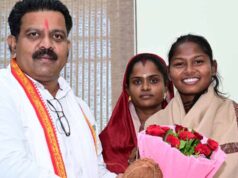एशिया कप विजेता गीता यादव से मिले उप मुख्यमंत्री एवं कवर्धा विधायक विजय शर्मा