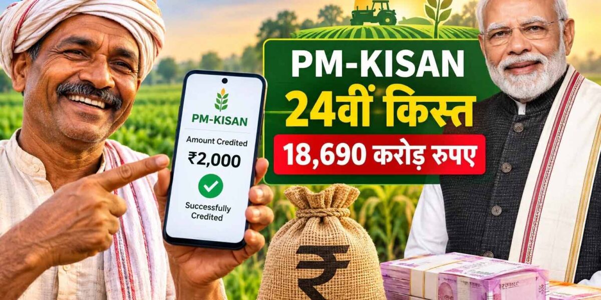 PM किसान की 24वीं किस्त जारी, 9 करोड़ से ज्यादा किसानों के खाते में पहुंचे 18,690 करोड़ रुपये