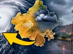 राजस्थान में चक्रवाती तूफान ‘अर्नब’ का असर, 29-30 अक्टूबर को आंधी-बारिश का येलो अलर्ट जारी