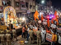 हैदराबाद में दुर्गा विसर्जन जुलूस पर अंडा फेंकने से बवाल, विरोध-प्रदर्शन के बाद बढ़ा तनाव