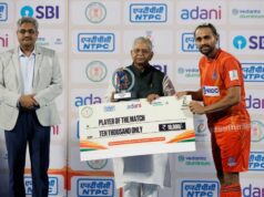 जसकरण सिंह के पांच गोलों के बावजूद बैलाडीला बुल्स जीत से दूर, संस्कारधानी स्ट्राइकर्स ने 5-5 से ड्रॉ कराया मुकाबला